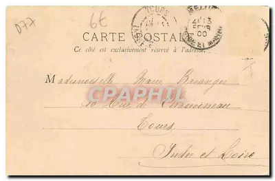 Castelo de Vaux-le-Pénil — Melun — B. Lefebvre, Paris — Verso