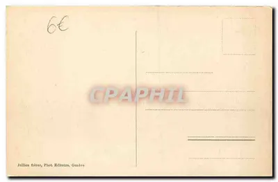 Aiguille du Dru e ferrovia do Montenvers — Chamonix-Mer-de-glace — J. J. 8564 — Verso