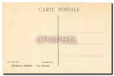 Evian-les-Bains — Widok ogólny — zbiór Fournier — Rewers