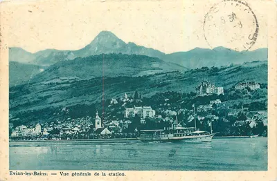 Evian-les-Bains — Vista geral da estação — Editado pelas Irmãs da Ressurreição, Lyon
