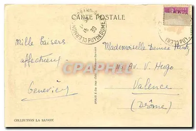 Jezioro Annecy — Talloires — Przystań — Braun & Cie, n°12269 — Rewers
