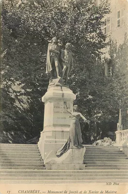 Chambéry — Monumento a Joseph e Xavier de Maistre — ND Phot, n°17