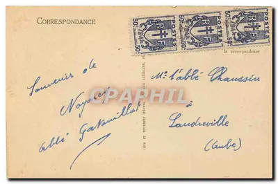Voiron na Grande Chartreuse — Les Écrables — LL — Verso