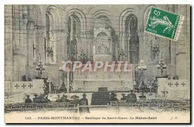 PARIS-MONTMARTRE — Basílica do Sagrado Coração. O Altar-Mestre — J. B.