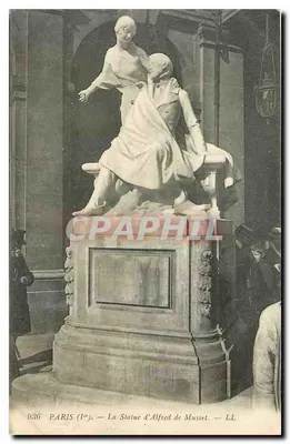 Paris (1er) — A Estátua de Alfred de Musset — LL