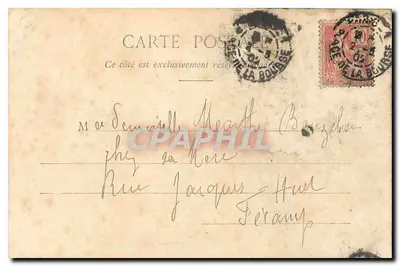 PARIS. - Avenue des Champs Elysées — widok ku Arc de Triomphe — wydawca nieznany — Rewers