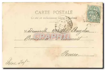 Paris — O Domo dos Inválidos — editor desconhecido, número de série não visível — Verso