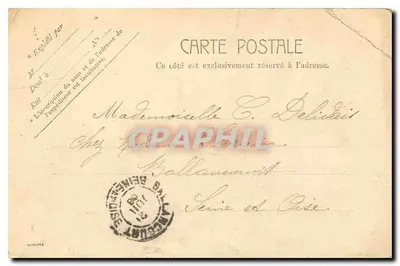 Paris — Place du Palais Royal et les Magasins du Louvre — Éditeur : 5059 — Rewers