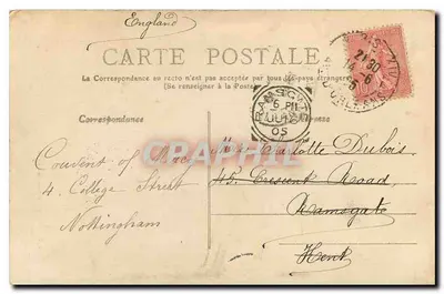 Watersprong — Park Montsouris — Collectie F. Fleury, n° 474 — Achterkant