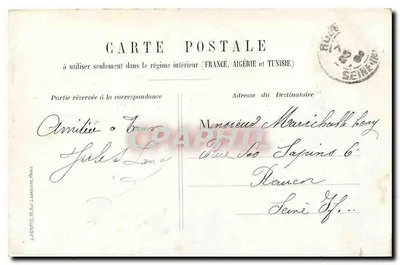 Palácio do Trocadéro — Paris — editor Lariffe, n°6 — Verso