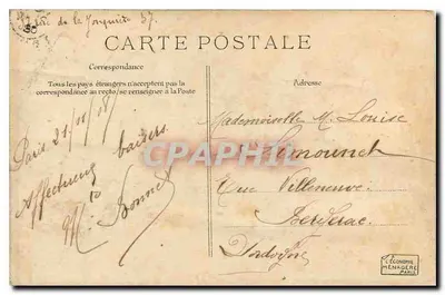Paris - Jardim das Tuileries — editor anônimo, n° de série 2081 — Verso