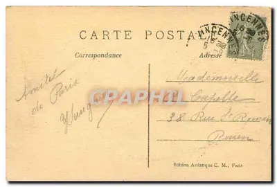 Le Trocadéro — Paryż (16e Arr.) — Wydawca C. M. — Rewers