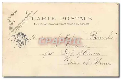 Parigi — L'Hotel delle Poste — P.P.C. n°307 — Verso
