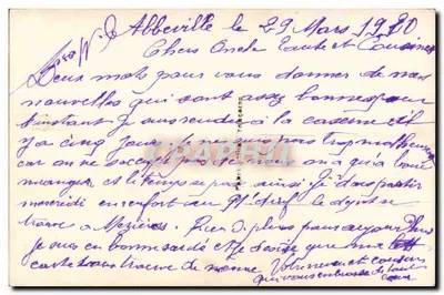 Primeiro de abril — cena de primavera com peixes e flores — DIX PARIS 2457 — Verso