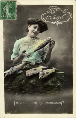 Mulher com peixes — 1º de Abril — editor OTO n°868
