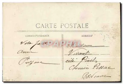 Mężczyzna z dekorowanym rybą — żartobliwa karta pocztowa — P.F. n°606 — Rewers