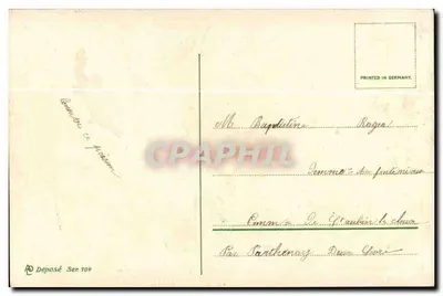 Buquê de myosotis — Adivinhe quem a envia — editor desconhecido, série não identificada — Verso
