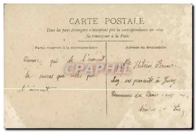 Menina segurando um peixe — C'EST MOI, CHUT!!! N'EN DITES RIEN ! — Editor C.902, n°4503 — Verso