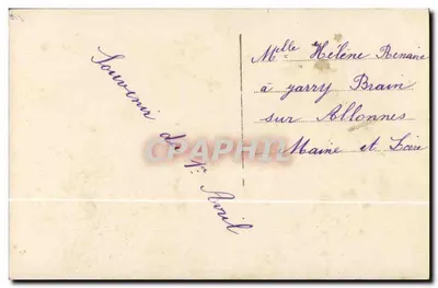 Para w eleganckim stroju — dekoracje ogrodu — Polo, n° 3030 — Rewers