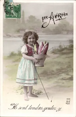 Menina com um balde de peixes — A.N. Paris, n° 1033