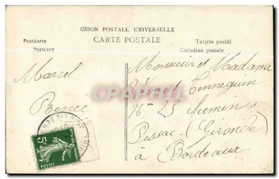 Menina segurando um buquê de flores — 1º DE ABRIL — editor não identificado, n° 3596 — Verso
