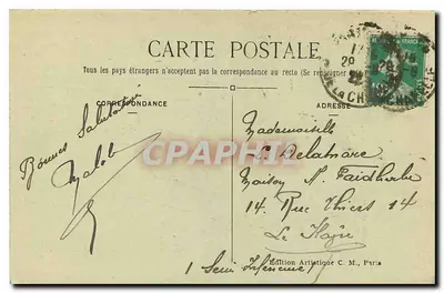 Paryż — Plac i Kolumna Vendôme — Artystyczna edycja C. M. — Rewers