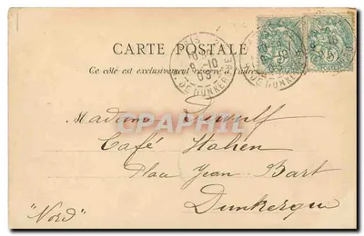 Paryż, Gare de Lyon — widok budynku z zegarem — wydawca N° 78 — Rewers
