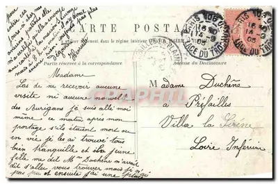 PARIS - Brama Świętego Martyna — widok miejski z wyłozinami i pieszymi — wydawca DUB — Rewers