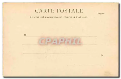 Palácio Real — Conselho de Estado — Lembrete de Paris — Verso