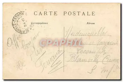 Paryż — Trocadéro — Zbudowane w 1878, na dawnym miejscu dawnych kopalni — C. M. — Rewers