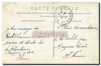 Estátua de Étienne-Marcel — Paris — editor desconhecido — Verso