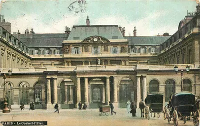 PARIS - O Conselho de Estado — vista da praça e do edifício — editor AQUA-PHOTO, n°65