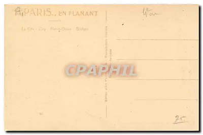 Paryż - Katedra Notre-Dame - Mosty - Panoramiczny widok — Wydawnictwo An YVON - nr 25 — Rewers