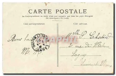 Paris — A Basílica de Montmartre — Editor não identificado, número de série não visível — Verso