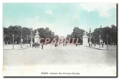 PARIS - Avenida dos Campos Elísios — vista panorâmica — editor não indicado, número de série não visível
