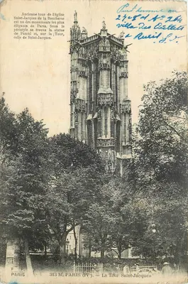 Torre Saint-Jacques — Paris (IV) — F. Fleury, fotografia — Imp. editora, Paris