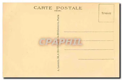 Place du Châtelet — Paryż — wydawca A. Leconte, Paryż — Rewers