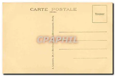 Paris. O Hotel dos Invalidos — vista geral com entrada e canhões — editor A. Leconte, 38, r. Ste-Croix-de-la-Bretonnerie, Paris — Verso