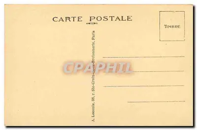 Paris. Túmulo do Soldado Desconhecido — editor A. Leconte, Paris — Verso