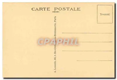 Paryż - Conciergerie - Widok z mostem i łodzią — Rewers