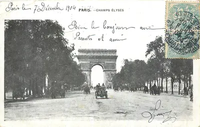 Paris — Champs Élysées — Arco do Triunfo — editor não identificado