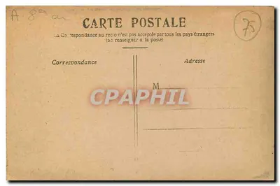 Paris — A Avenida dos Campos Elísios — vista panorâmica com veículos automóveis e carruagens — Verso
