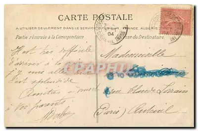 Ao redor de Royan: A Gruta das Fadas em Vallières — Coleção Yvain Billard, Rouen — Verso