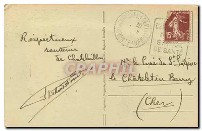 Luar em CHATELAILLON-PLAGE — 9281 — editor Raymond Bergerin, Châtelaillon-Plage — Verso