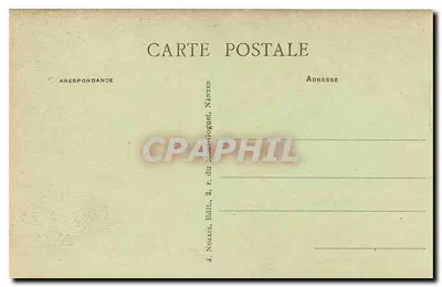 La Rochelle (Ch.-Inf.) — Partida para a Pesca ao Claro de Lua — J. Nozais, Nantes — Verso