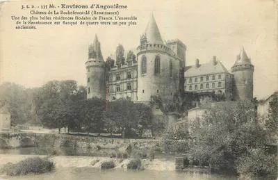 Castelo de La Rochefoucauld — Ao redor de Angoulême — J. S. D. - 335 bis