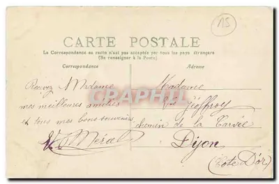L'Auvergne — Cantal — 645 — Route van Lioran naar Murat — De Waterval — Achterkant