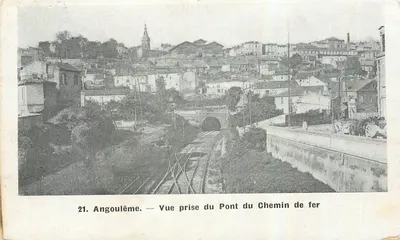 Angoulême — Visão tirada do Ponte do Caminho de Ferro — n°21