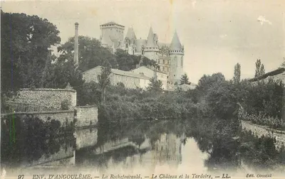 Wysyłka z Angoulême — La Rochefoucauld — Zamok i rzeka Tardoire — Wyd. Coustal
