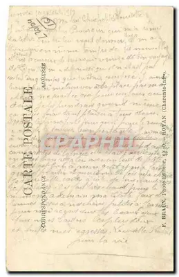 LA ROCHEFOUCAULD — O Castelo e o Ponte da Tardoire — F. BRAIN, Photo-Déiteur, Charente — Verso